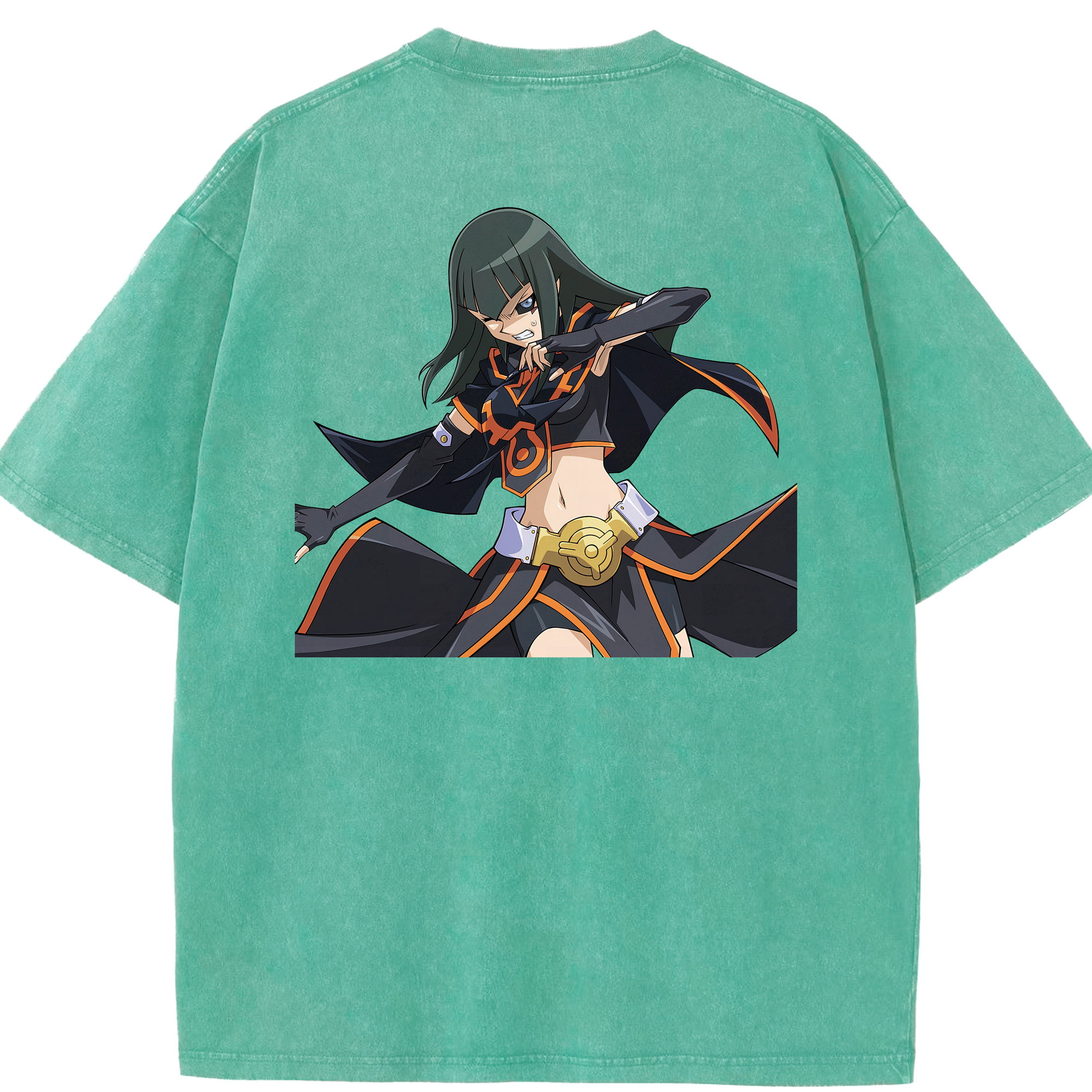 （画像用） 遊☆戯☆王 Yu-Gi-Oh! 綿100% ヴィンテージ風 半袖Tシャツ（背面プリント）